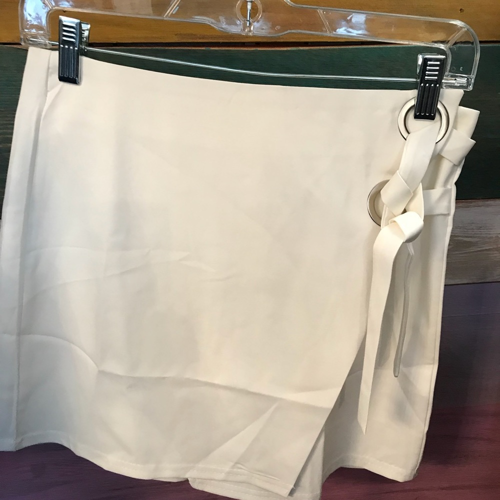 Winter White wrap skirt